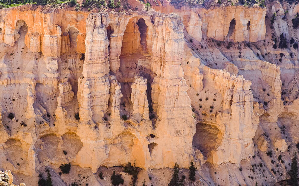 Hoodoo formation that looks like a castle