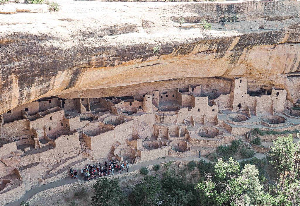 The Cliff Palace dwelling from the viewpoint