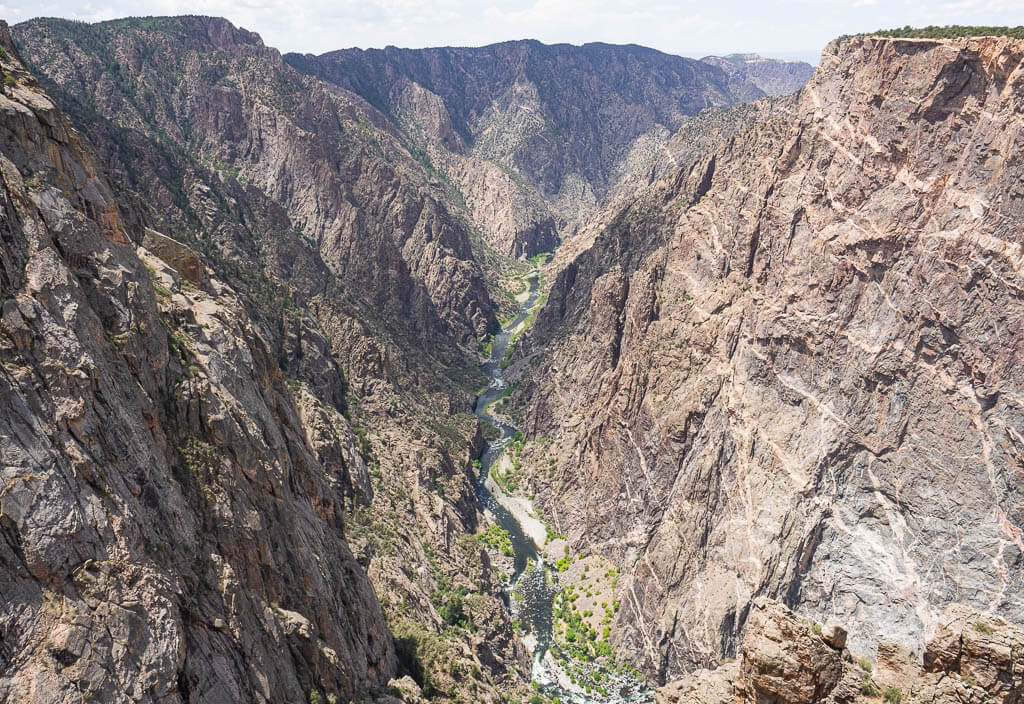 Views of the deep canyon from Oak Flat Loop Trail