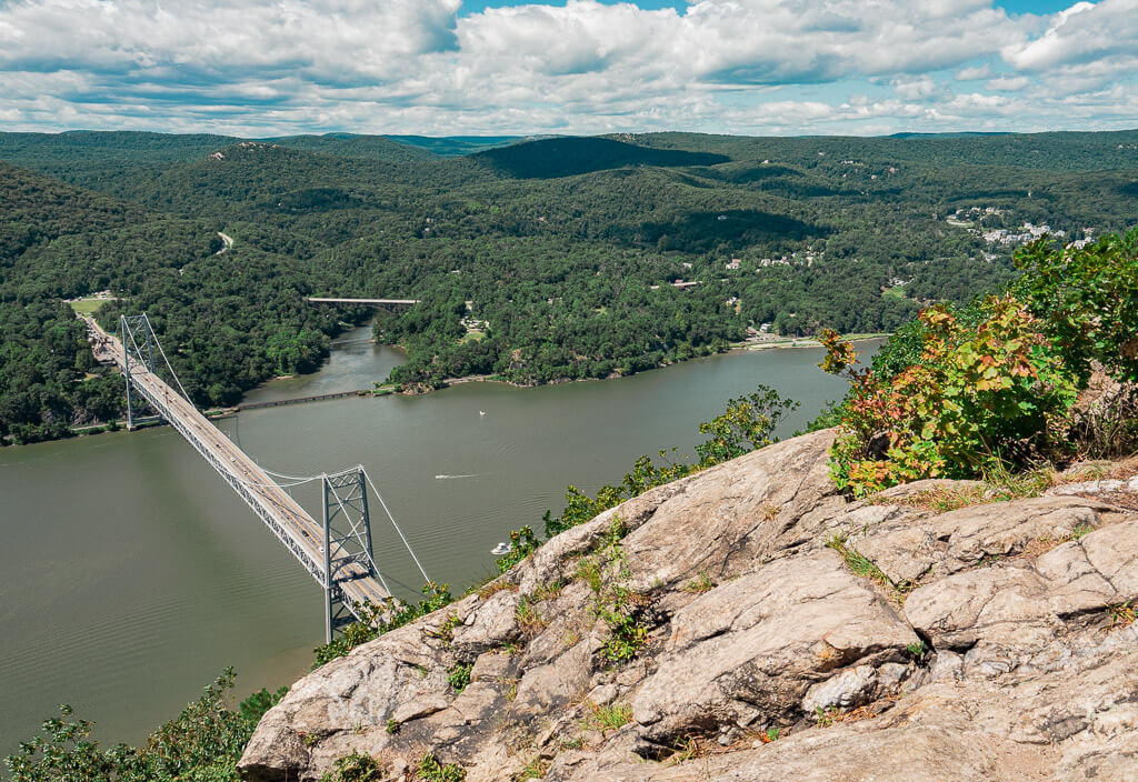 View from Anthony's Nose overview with Bear Mountain Bridge