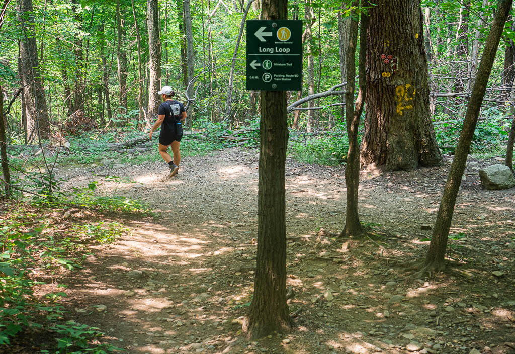 Following the Long Loop Signs while hiking Breakneck Ridge