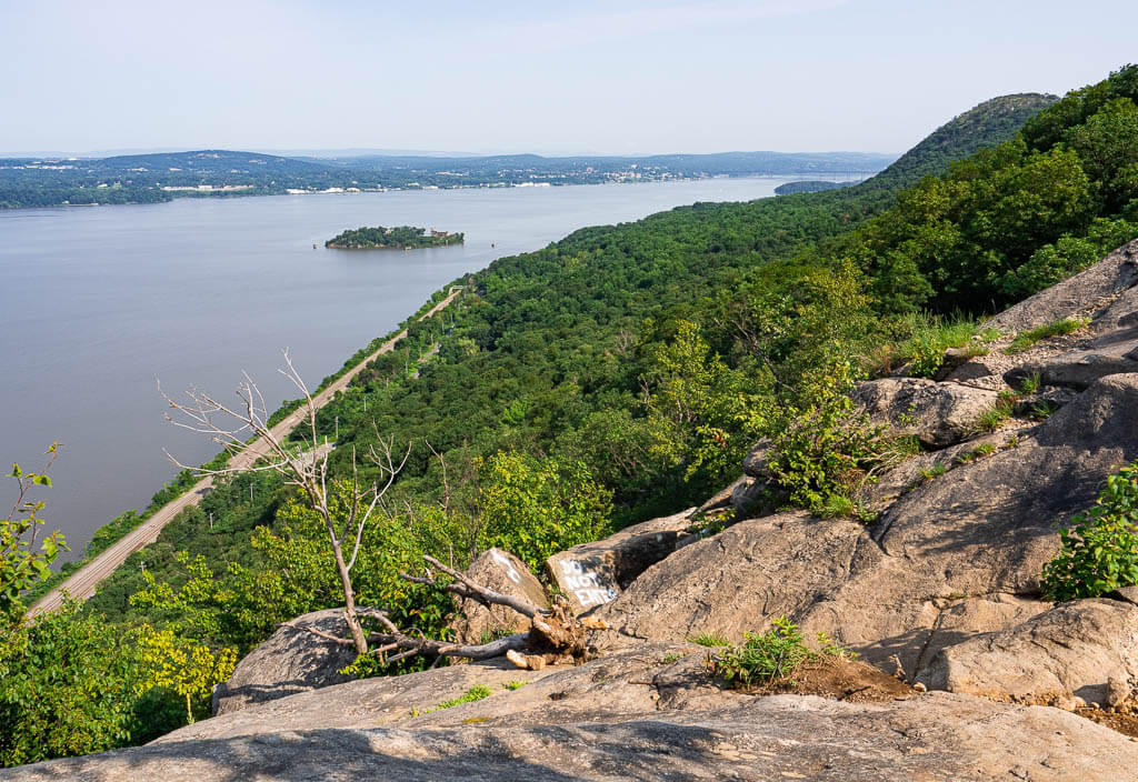 Looking down on Bannerman Island