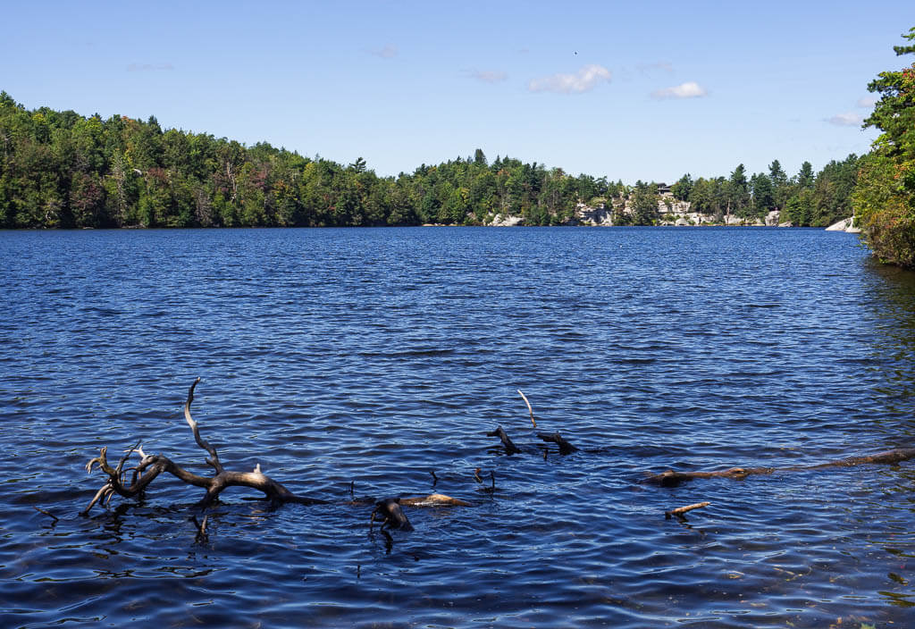 The glistening Lake Minnewaska