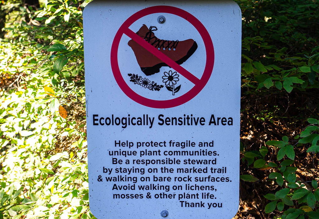 Sign of an Ecologically Sensitive Area