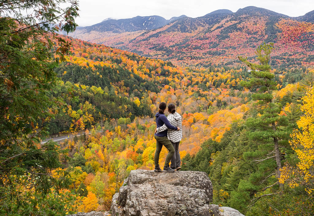 Enjoy the view from the Upper Roaring Brook Falls