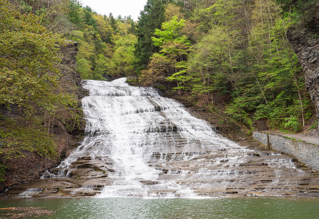 Buttermilk Falls belongs to one of the best waterfalls in NY