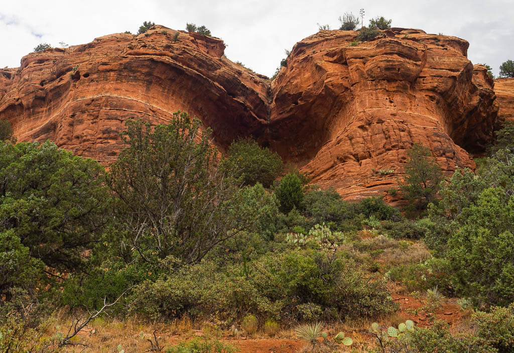 Heart-shaped Birthing Cave Sedona from the outside