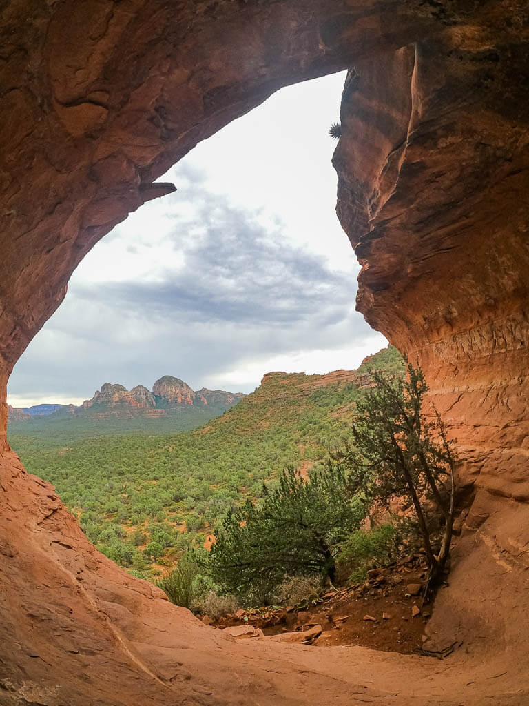 Birthing Cave Sedona from the inside