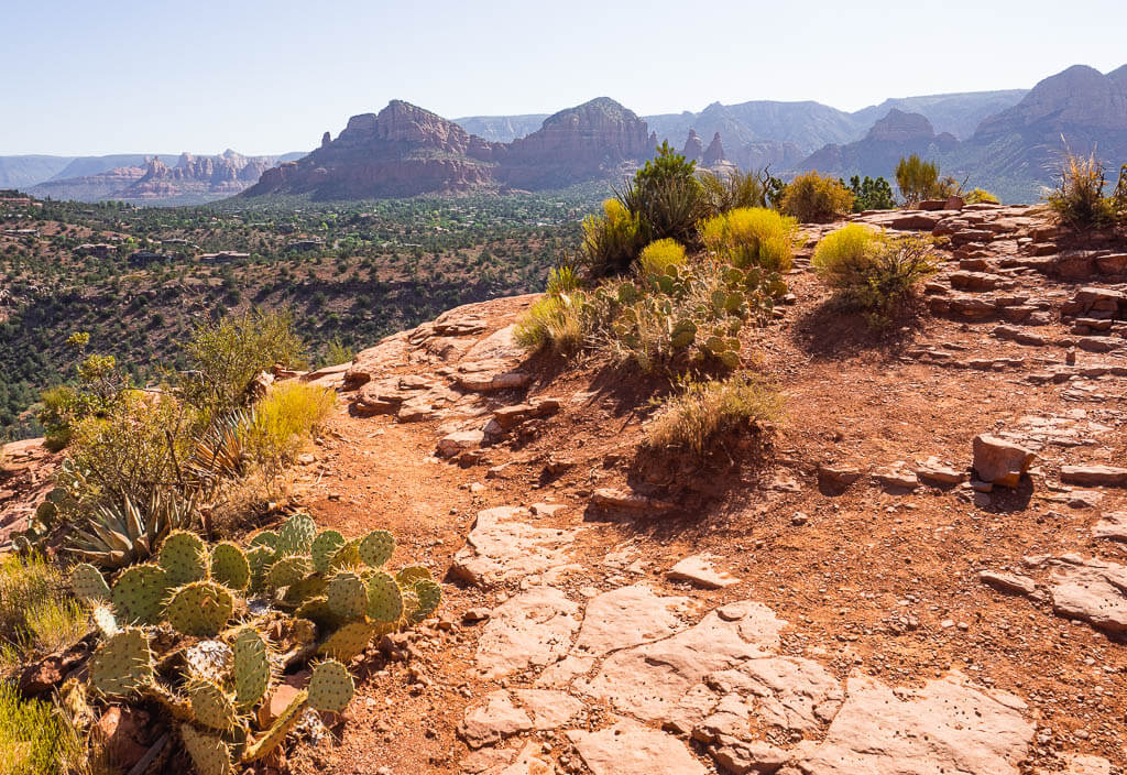 Red rock landscape on the Cathedral Rock Sedona hike