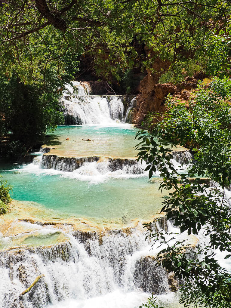 Beautiful cascades of the Beaver Falls Arizona