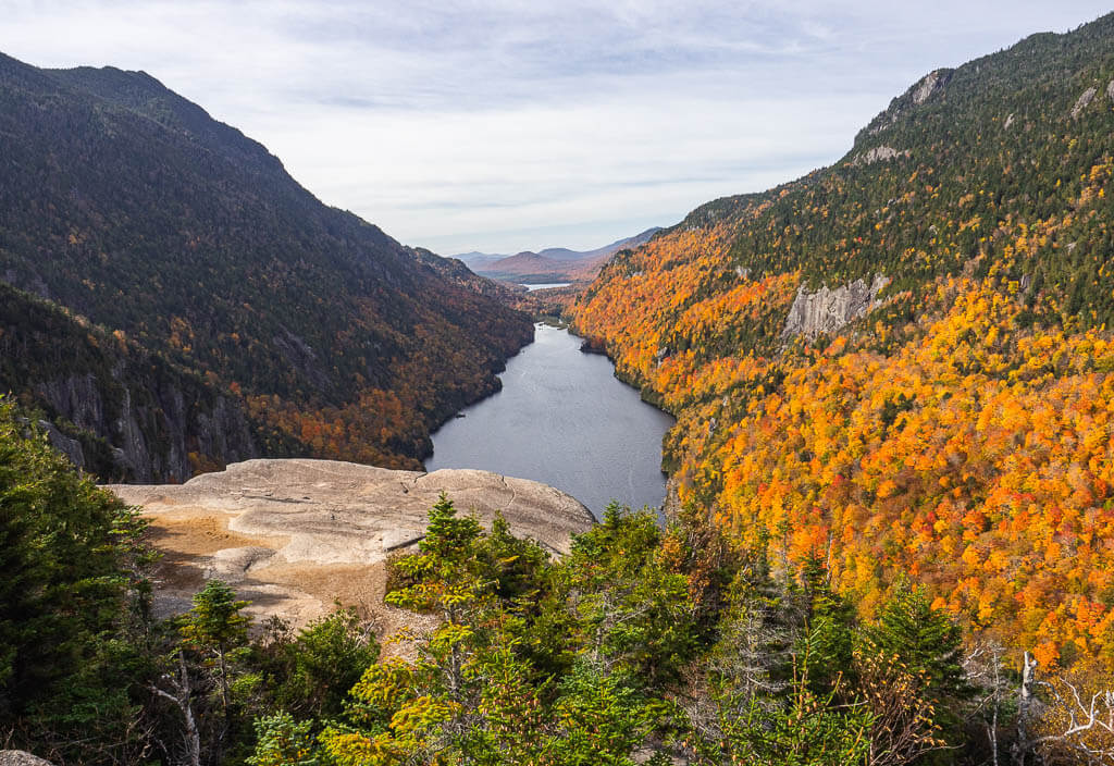 Lower Ausable Lake from above