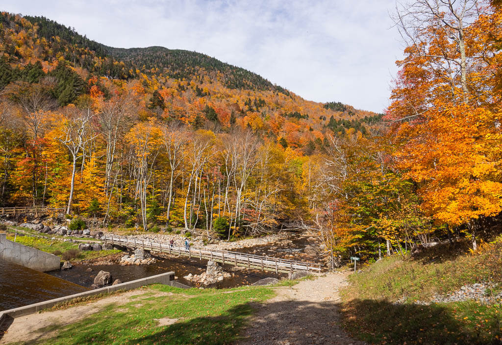 Bridge leading to Rainbow Falls New York