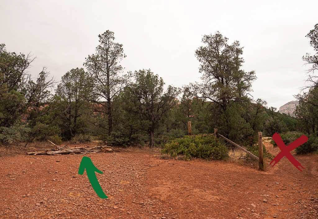 Turn left to the Birthing Cave Sedona