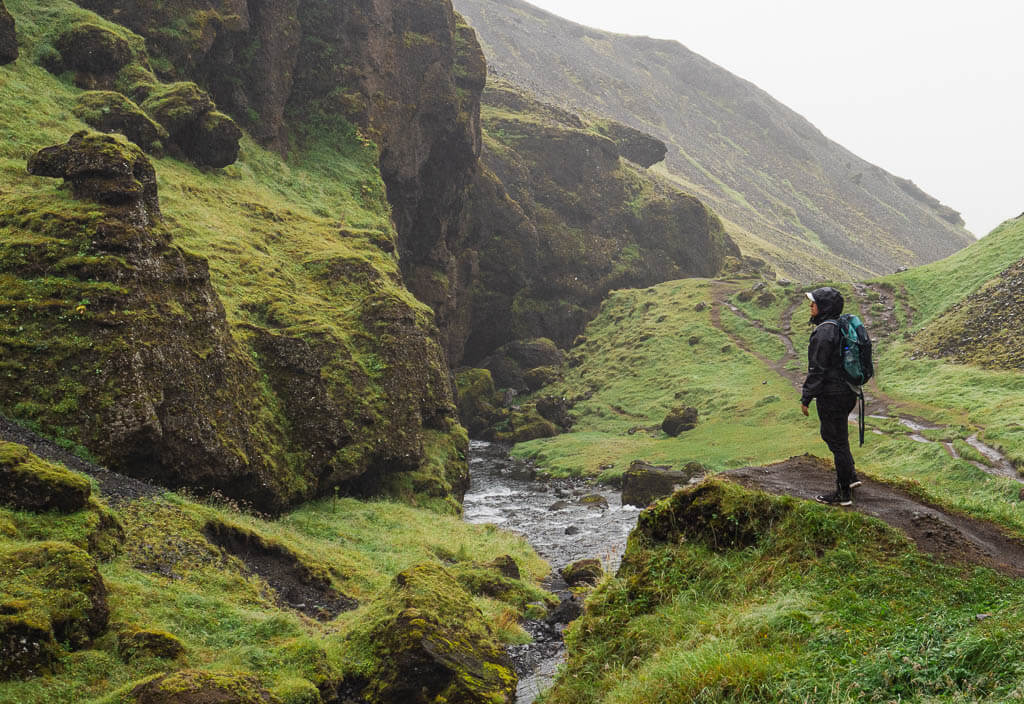 Rachel put a rain coat in her day hike packing list