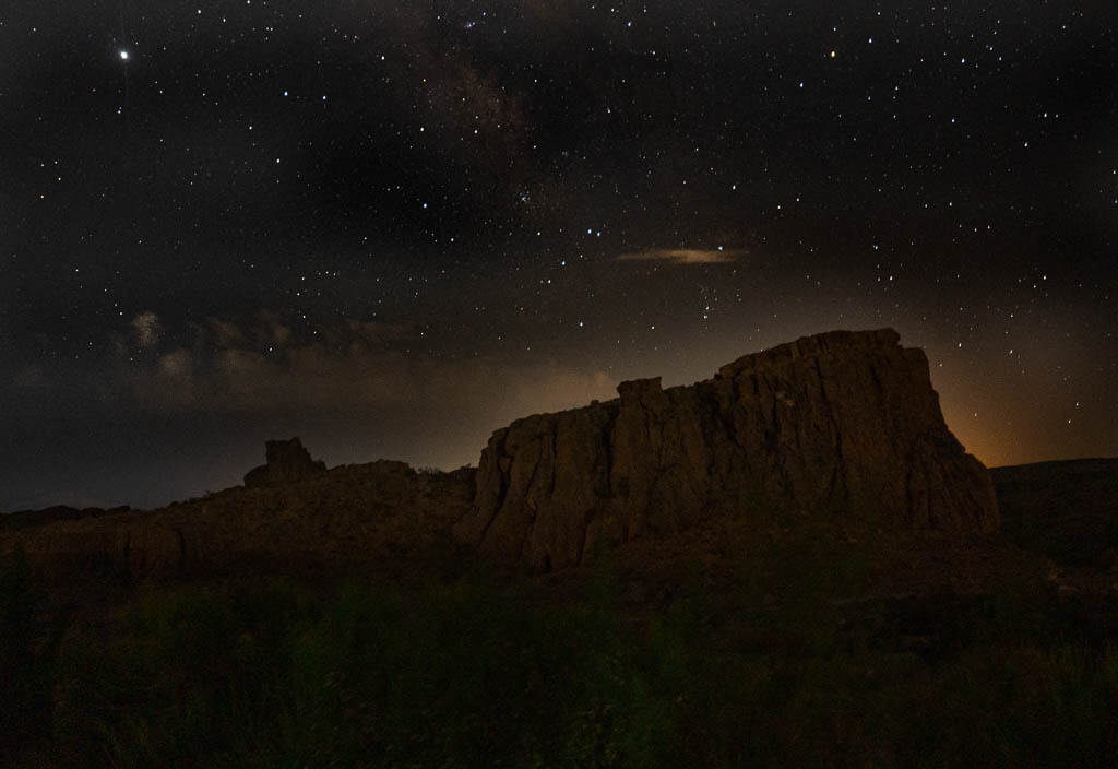 Red Rocks Sedona with a marvellous night sky