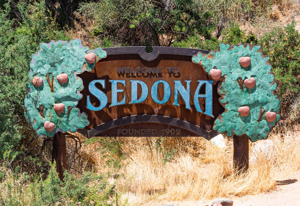 Welcome to Sedona sign
