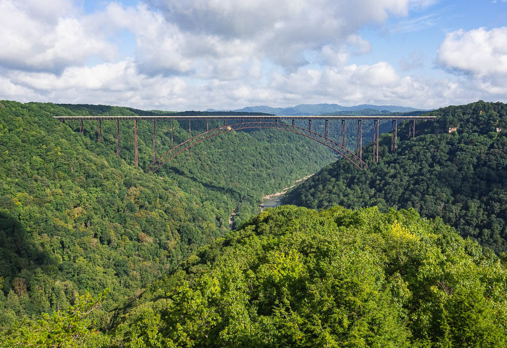 New River Gorge Bridge in one of the east National Parks