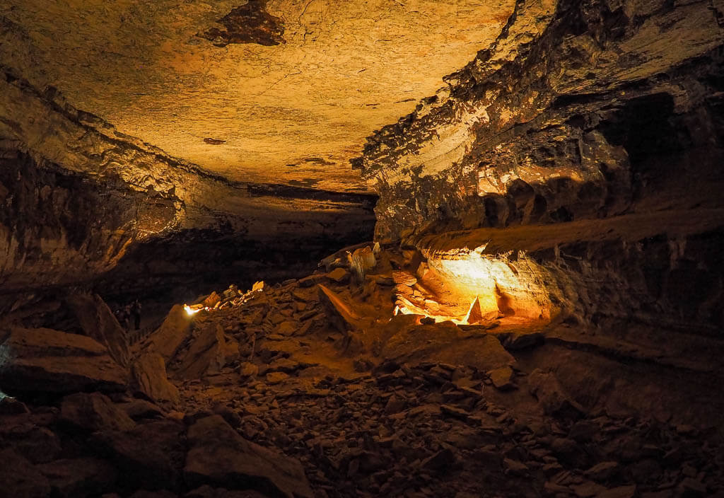 Mammoth Cave has the longest cave system of the eastern U.S. National Parks