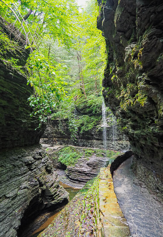 Some of the best Finger Lakes waterfalls can be found in Watkins Glen State Park
