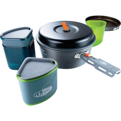 GSI Outdoors Pinnacle Backpacker Cookset with pot and pans