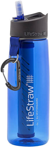 Blue LifeStraw Go Water Bottle