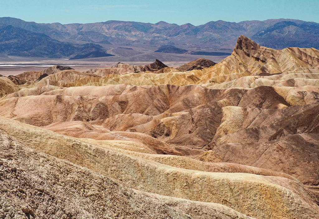 Colorful rock formations in Death Valley National Park