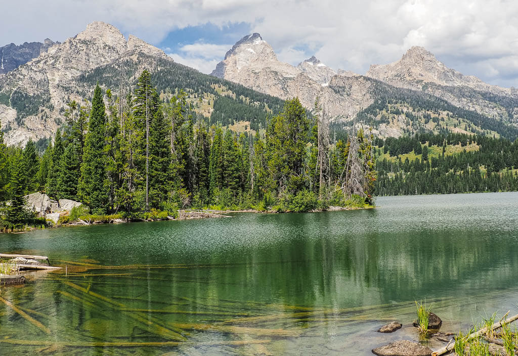 Reflections of the mountains at Grand Teton National Park