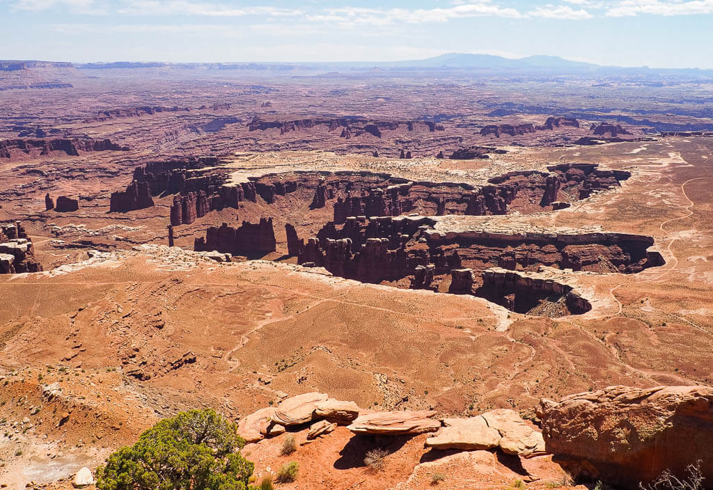 Deep canyon chasms in Canyonlands National Park