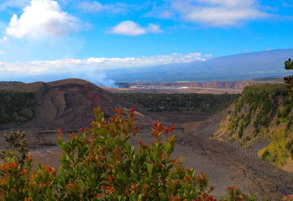 Volcanic landscape in Hawaii Volcanoes National Park
