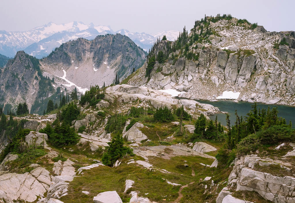 High mountain peaks in North Cascades National Park