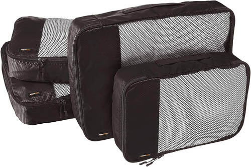 4 different sized Packing Cubes which are great as gifts for road trips