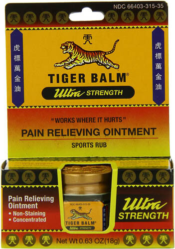 Small container of Tiger Balm