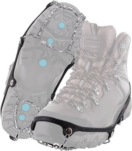 Yaktrax microspikes on boots