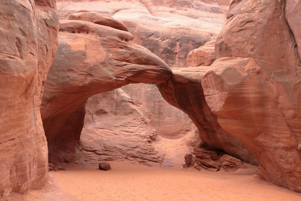 Sand Dune Arch in Arches National Park
