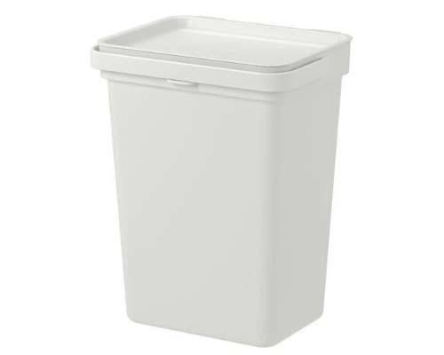 White small trash can