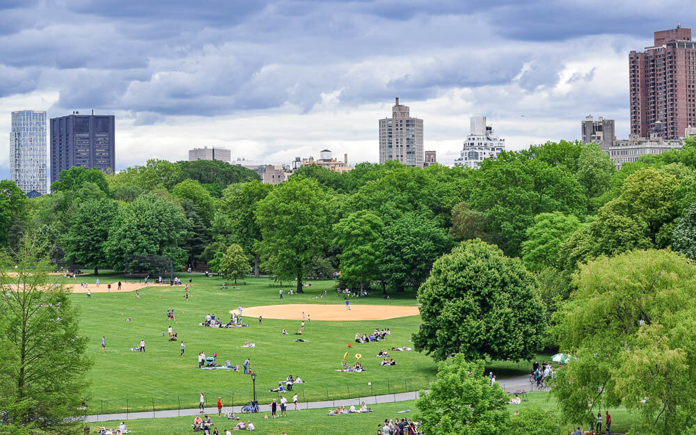 Great Lawn with skyscrapers in the background