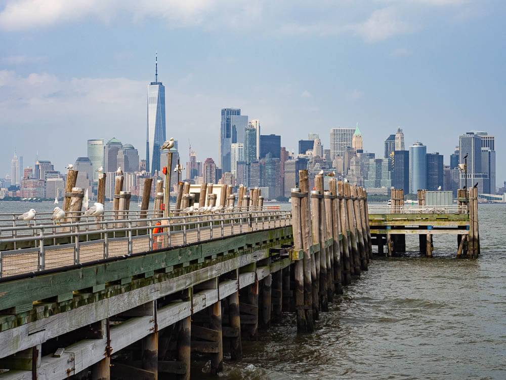 One of the best places in Manhattan to see the NYC skyline is Liberty Park