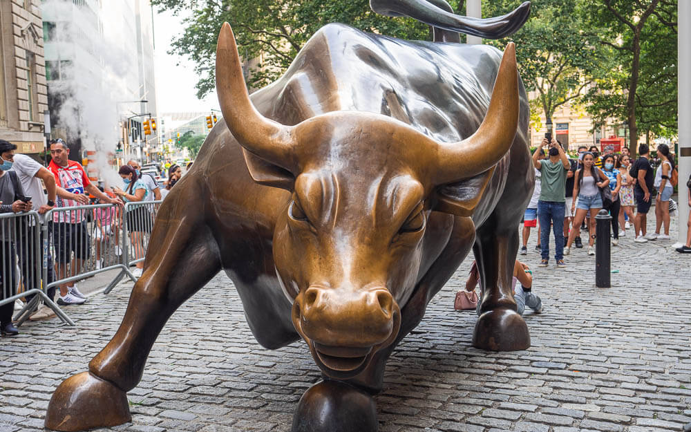 The Charging Bull is one of the most iconic places in Manhattan