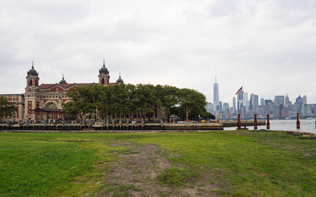 Ellis Island National Museum of Immigration next to great views of NYC