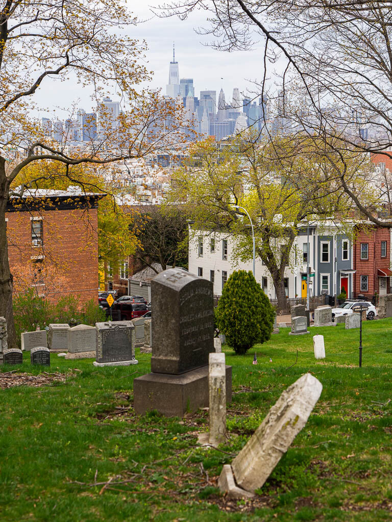 Manhattan Skyline from the Greenwood Cemetery