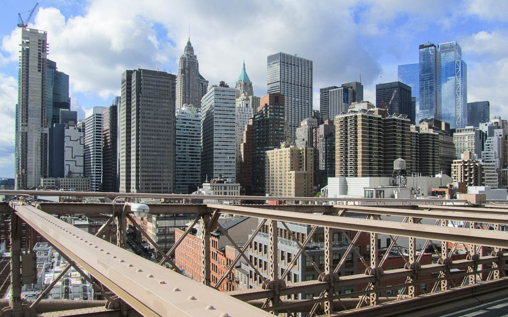 Views of NYC from the Brooklyn Bridge