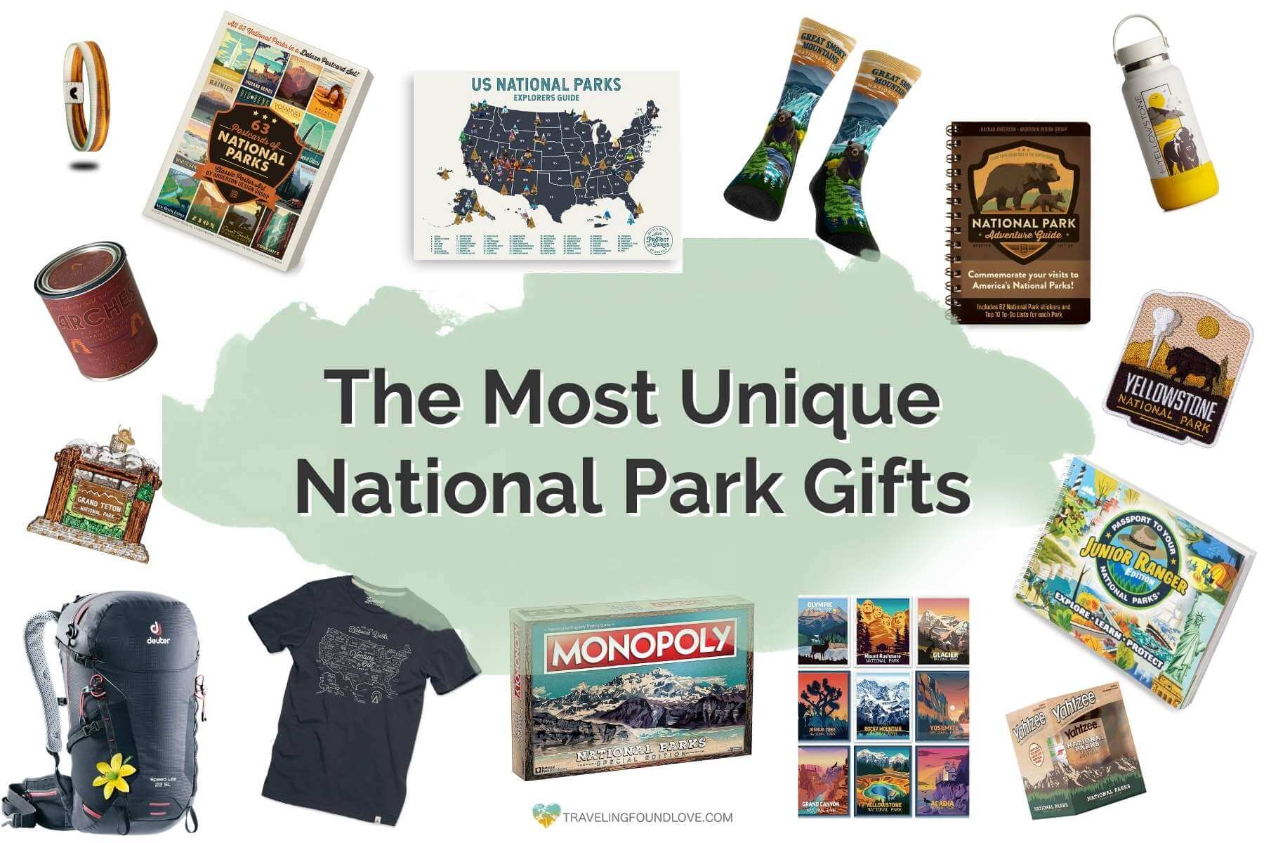 Various great National Park gifts for yourself or family