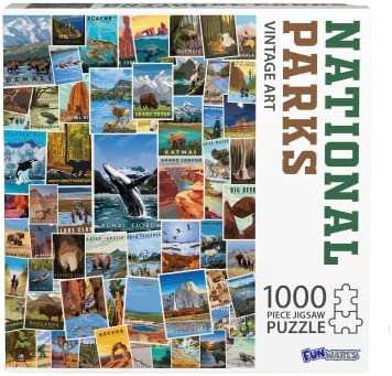 National Park Puzzle of postcards