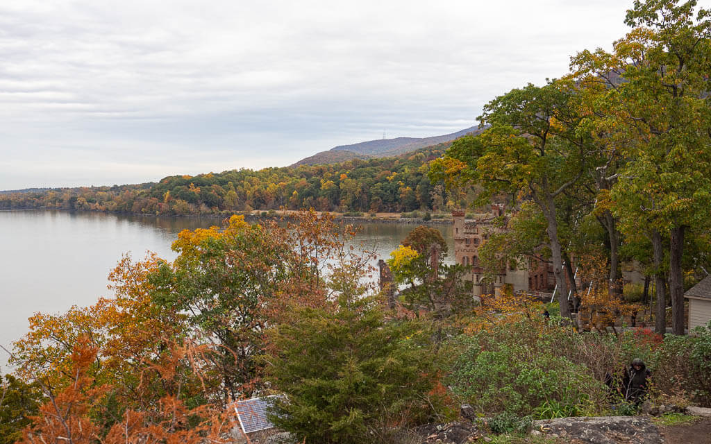 From of Bannerman Castle from the highest point of Bannerman Island