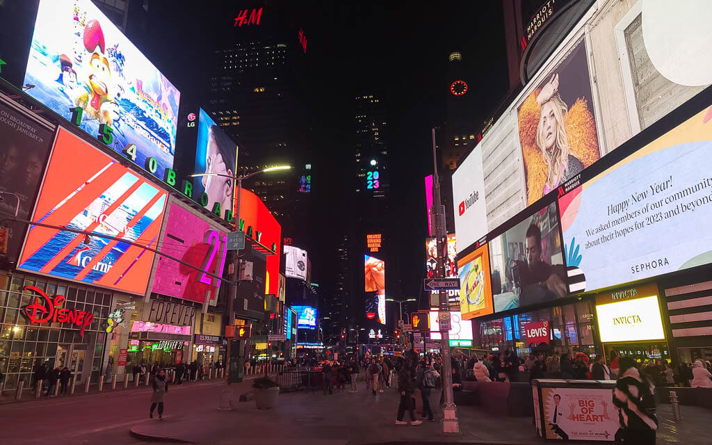 Times Square NYC at night